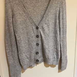 [Banana Republic] Gray Italian-yarn cardigan